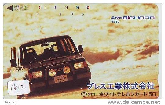 Télécarte Japon RALLYE RALLY RALLEY (1612) AUTO * VOITURE * CAR  Phonecard JAPAN * RACING * TELEFONKARTE * ISUZU - Cars