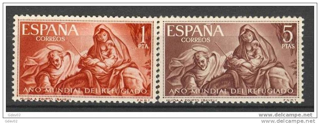 ES1326-L4174TRO.Espagne.Spain.Biblia.Huida A Egipto De Bayeu. Refugiado.1961.(   Ed 1326/7**),sin Charnela. LUJO - Otros & Sin Clasificación