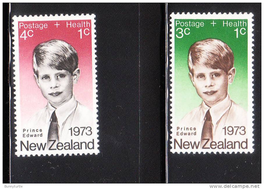 New Zealand 1973 Prince Edward Health Stamps MNH - Nuevos