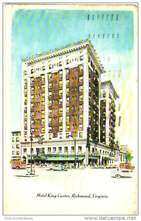 Hotel King Carter, Richmond, Virginia - & Illustration - Richmond