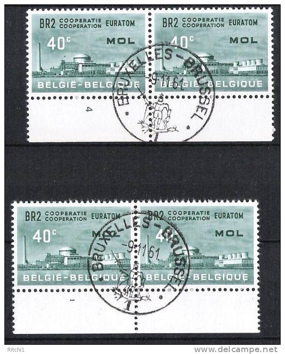 1195 Maal 2 Met Bruxelles 1 En Plaatnummers 1 En 4 - 1961-1970