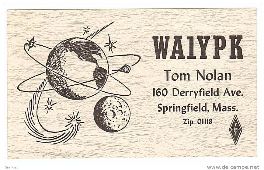 CARTE RADIO QSL - U.S.A - MASSACHUSSETTS - SPRINGFIELD - 1976. - Radio Amateur