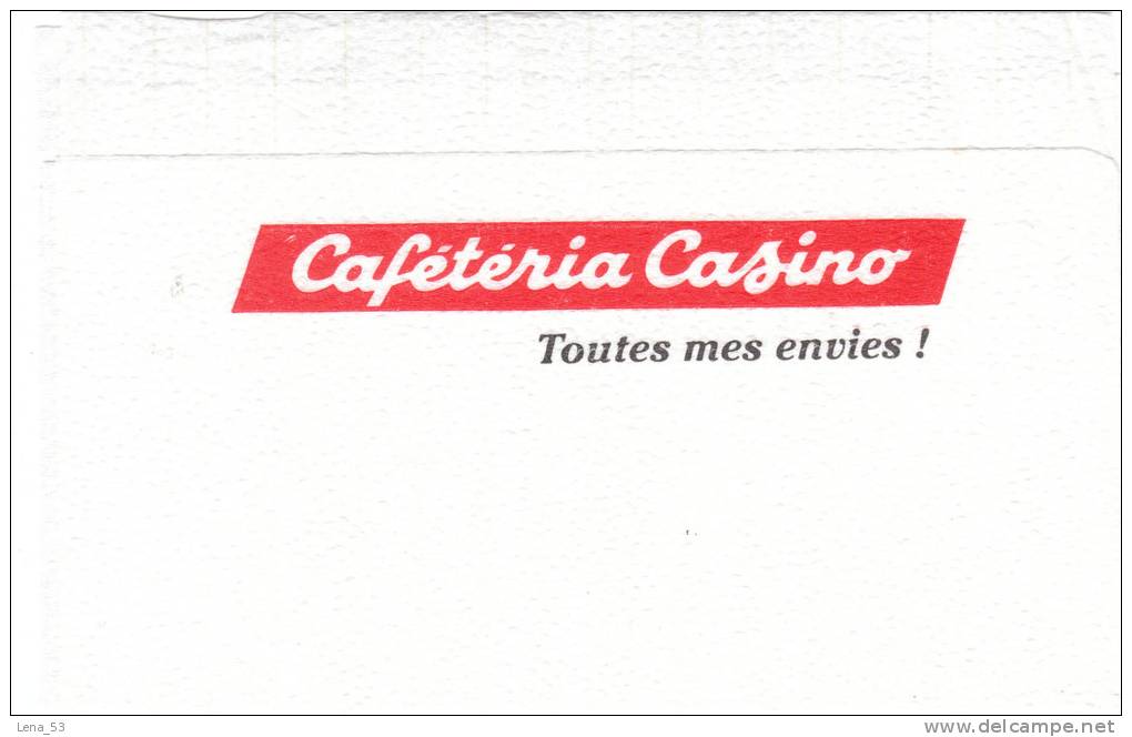 Serviette Papier Cafétéria Casino   -  " Toutes Mes Envies! " - Serviettes Publicitaires