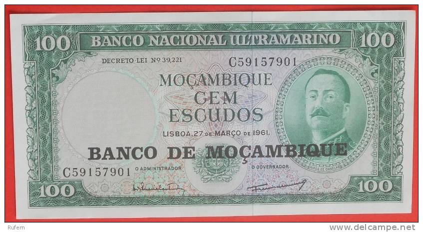 PORTUGAL -Mozambique  100  ESCUDOS  1961    -    (148) - Portugal