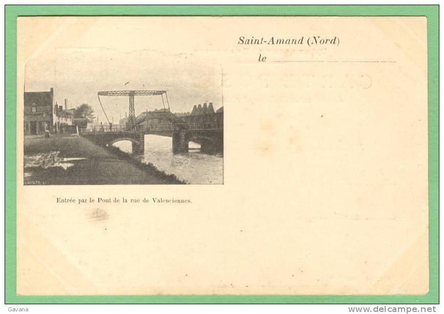 59 SAINT-AMAND - Entrée Par Le Pont De La Rue De Valenciennes - Saint Amand Les Eaux