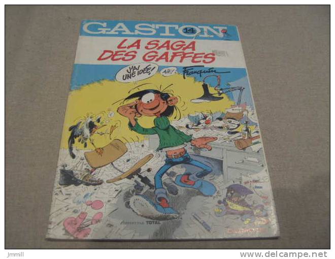 Franquin : Gaston 14 Offert Par Total : La Saga Des Gaffes - Gaston