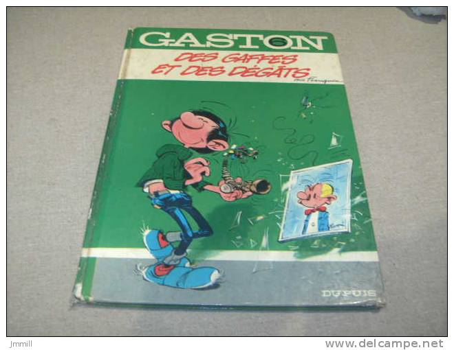 Franquin : Gaston Dos Rond : N ° 6 Des Gaffes Et Des Dégats 1974 - Gaston