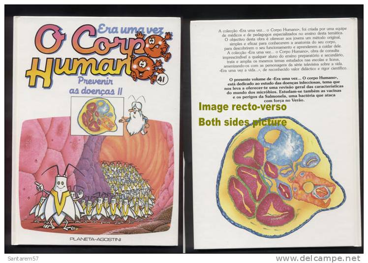 BD Livre Book Livro Era Uma Vez O Corpo Humano N° 41 Il était Une Fois Prevenir As Doenças Prévention Des Maladies II - BD & Mangas (autres Langues)