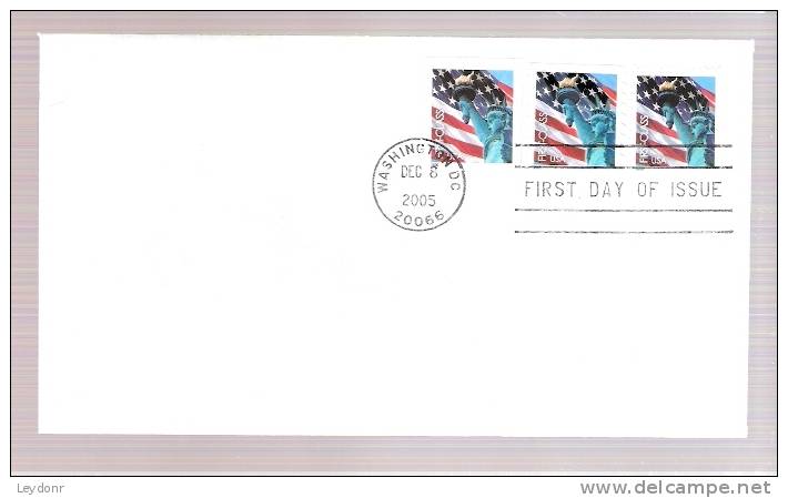 FDC Statue Of Liberty And U.S. Flag - 2001-2010