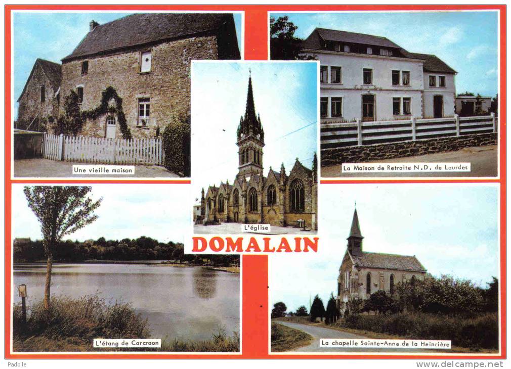 Carte Postale 35. Domalain Trés Beau Plan - Other & Unclassified