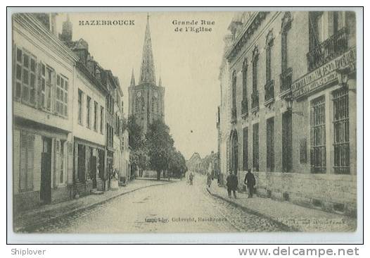 Hazebrouk - Grande Rue De L'Eglise - CPA - Hazebrouck