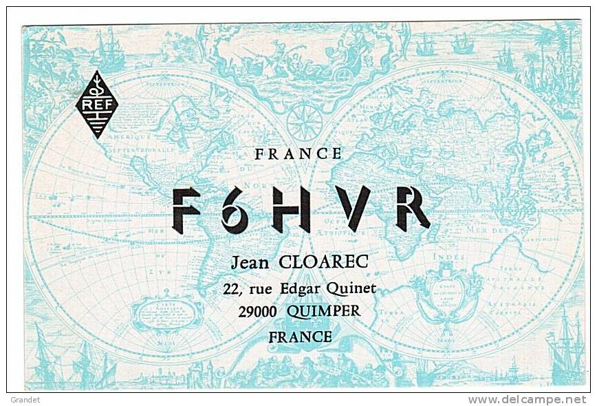 CARTE RADIO QSL - 29 - QUIMPER - 1983. - Radio-amateur