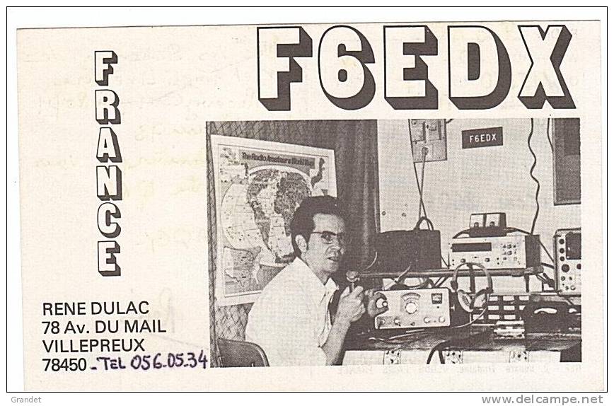 CARTE RADIO QSL - 78 - VILLEPREUX - 1984. - Radio Amateur