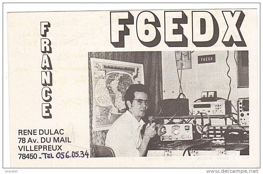 CARTE RADIO QSL - 78 - VILLEPREUX - 1984. - Radio-amateur