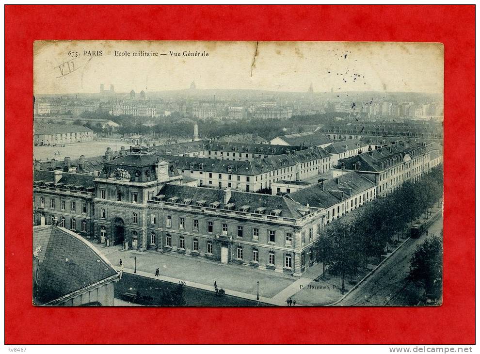 * PARIS-Ecole Militaire.Vue Générale-1907 - Onderwijs, Scholen En Universiteiten