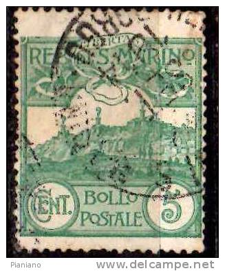 PIA -  SAN  MARINO  - 1903 : Veduta   -  (SAS  35) - Used Stamps