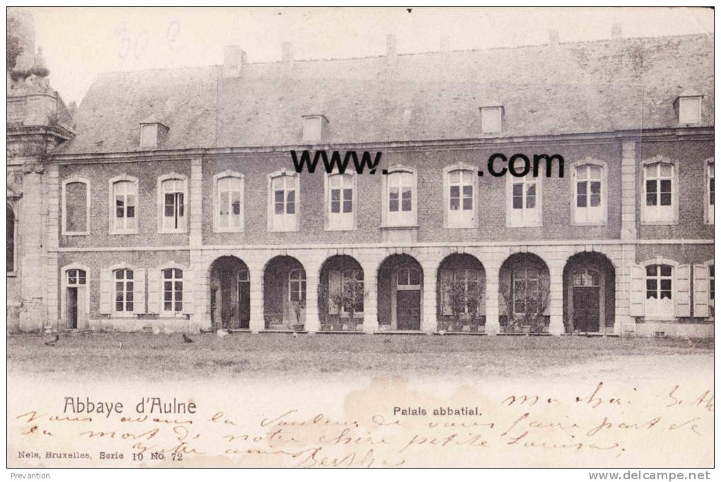ABBAYE D'AULNE - Palais Abbatial - Superbe Carte Circulée 1904 - Thuin