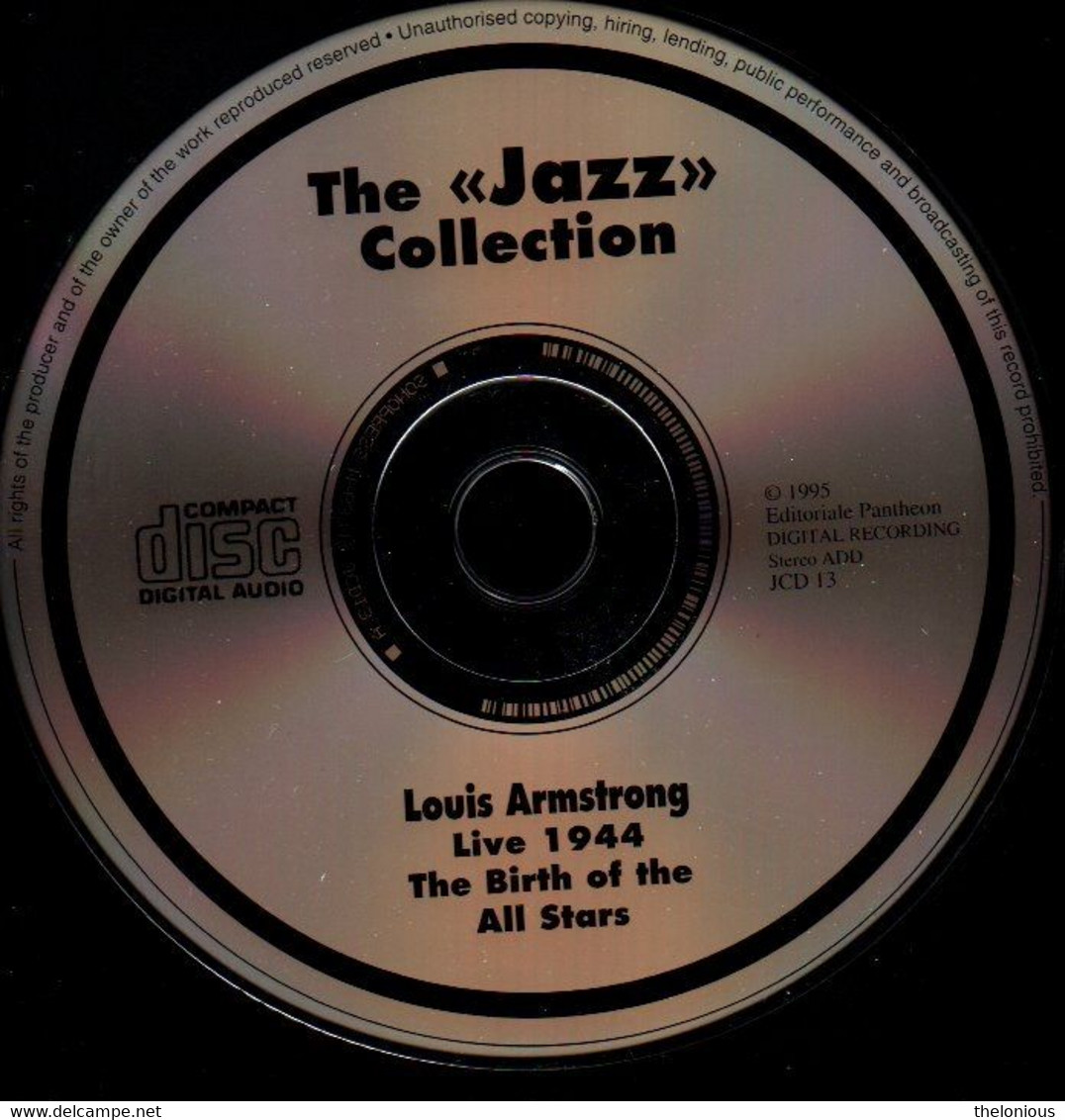 # CD: Louis Armstrong – Live 1944 - The Birth Of The All Stars - JCD 13 - Jazz