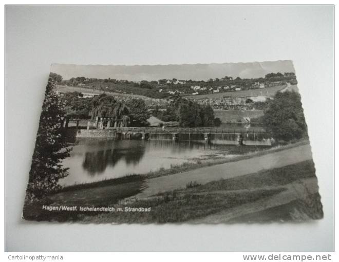 Hagen Westf. ICHELANDTEICH M. STRANDBAD Ponte - Hagen