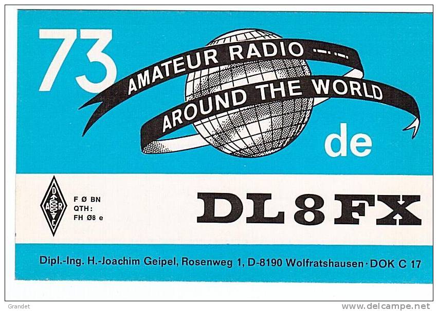 CARTE RADIO QSL - ALLEMAGNE - WOLFRATSHAUSEN - 1979. - Radio Amateur