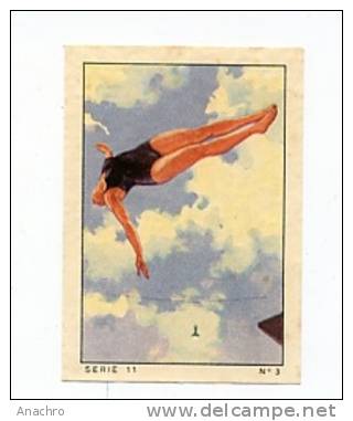 IMAGE ALBUM NESTLE / Série 11  Image N° 3  SPORTS NATATION " Cécile POIRIER " SAUT PLONGEOIR - Swimming