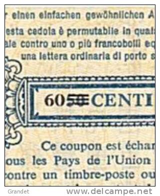 SUISSE - COUPON REPONSE INTERNATIONAL  - ZURICH - 1959 - SURCHARGE - RARE. - Posta