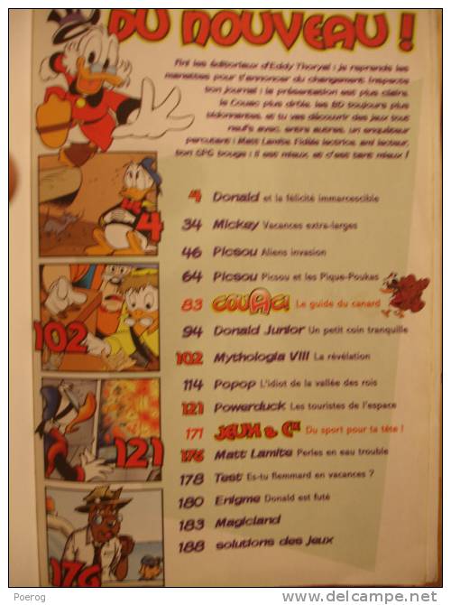 SUPER PICSOU GEANT - N°128 - JUILLET 2005 - Walt Disney - Donald Duck Mickey Mouse Powerduck Matt Lamite - Picsou Magazine