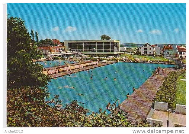 AK 552 Bitburg Eifel Schwimmbad Hallenbad Verlag Theodor Coebes Nr. 1641/3 Piscine - Natation