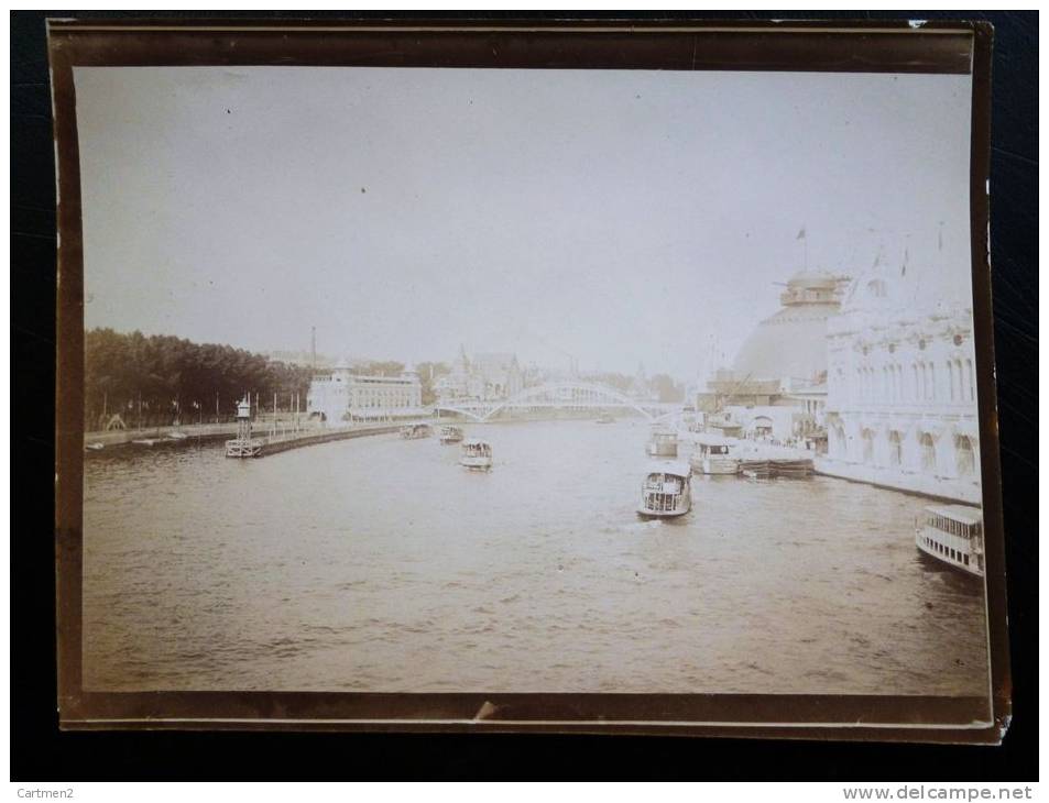 PHOTOGRAPHIE DE L'EXPOSITION DE PARIS 1900 LES BORDS DE LA SEINE EXHIBITION 1900 - Other & Unclassified