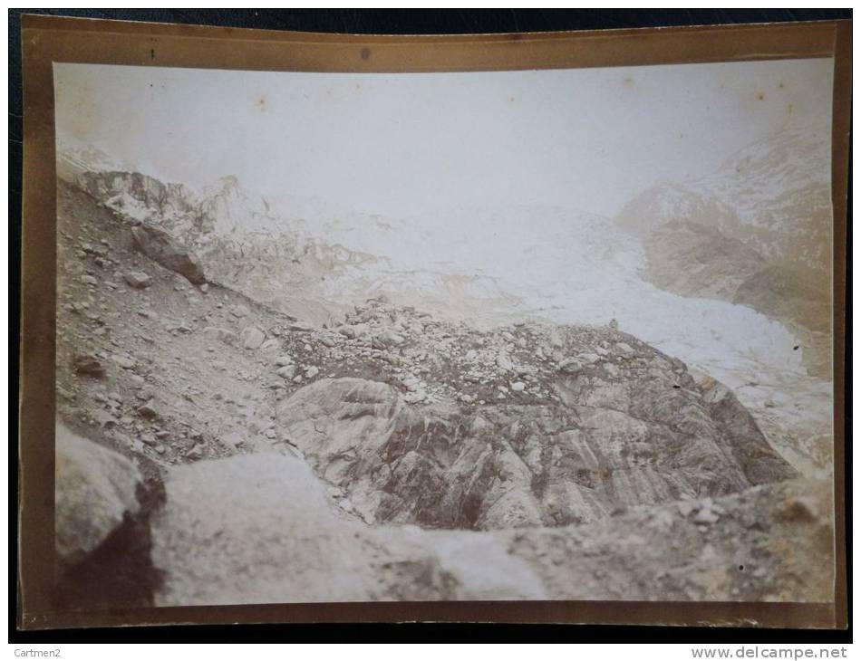 PHOTOGRAPHIE 1900 : LA MER DE GLACE MONT-BLANC CHAMONIX HAUTE-SAVOIE 74 - Other & Unclassified