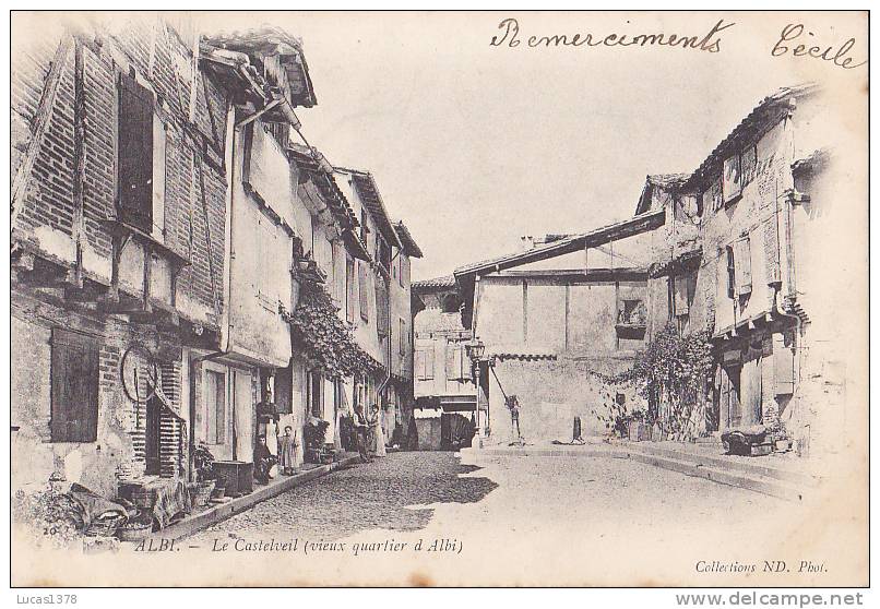 81 / ALBI / LE CASTELVEIL / DOS NON DIVISE 1903 - Albi