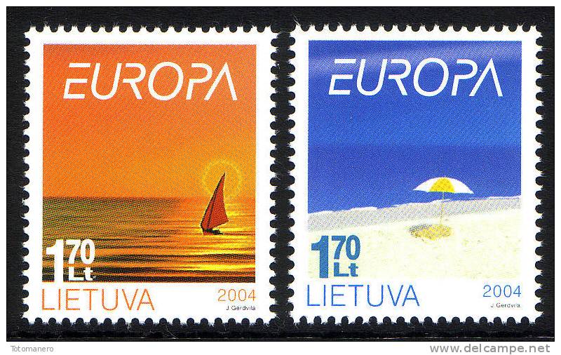 LITHUANIA/Litauen, EUROPA 2004 Set Of 2v** - 2004