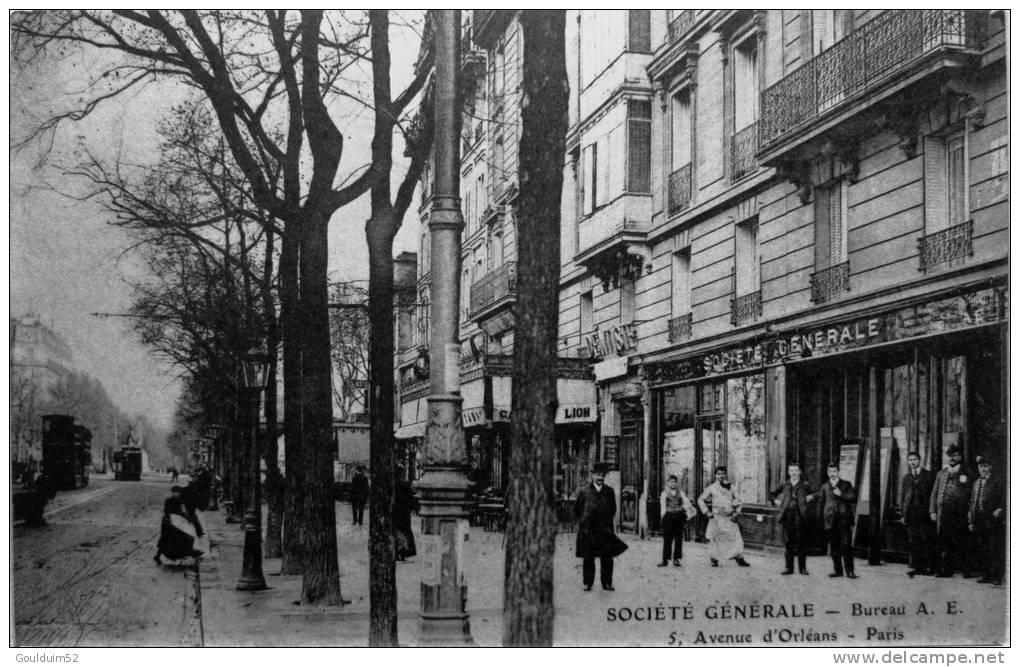 Réédition : Société Générale, Bureau A.E, 5 Avenue D´orléans - Arrondissement: 14