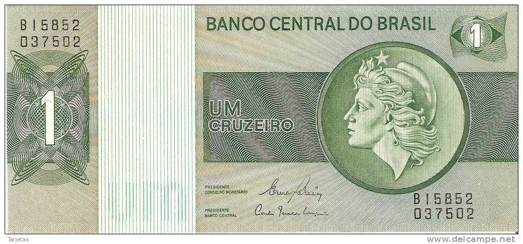 BILLETE DE BRASIL DE 1 CRUZEIRO  (BANKNOTE) SIN CIRCULAR - Brazil