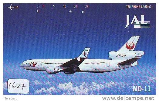 Télécarte Japon * JAL  (1627) Japan Phonecard Airplane - Flugzeug Avion * AIRLINES - Flugzeuge