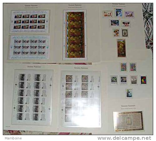 ONU VIENNE  Collection N° 1 Au117 + Bloc 1 / 5 =  Neuf X X (gom. Sans Trace) - Unused Stamps