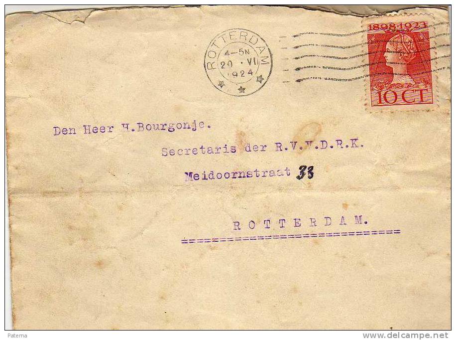 Carta Rotterdam 1924  Holanda - Lettres & Documents