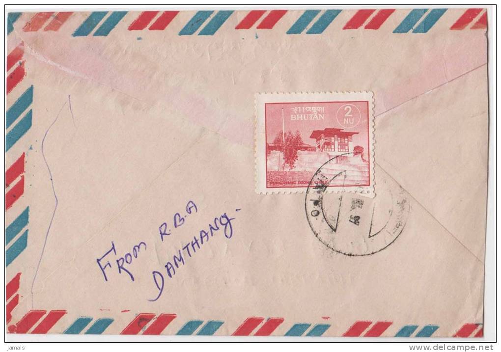 Bhutan Cover, Remote Post Office Postmark, Commercial Cover, Condition As Per The Scan - Bhutan