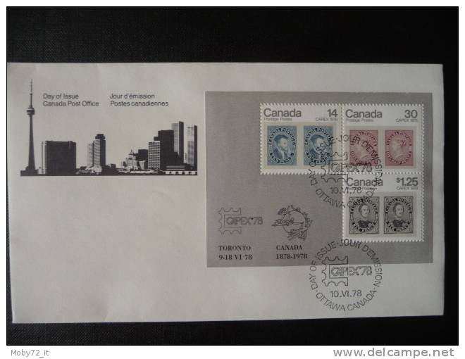 Canada - FDC Capex '78 - Mi Block 1 - 1971-1980