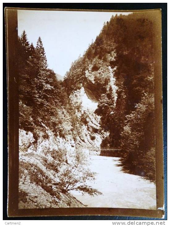 PHOTOGRAPHIE 1900 : LA TAMINA A BAD RAGAZ CANTON DE SAINT-GALL SUISSE - Autres & Non Classés