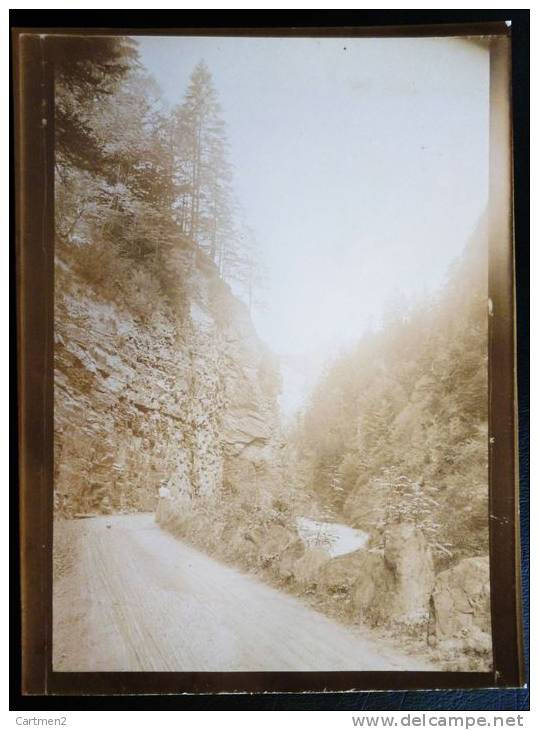 PHOTOGRAPHIE 1900 : ROUTE DE LA TAMINA A BAD RAGAZ CANTON DE SAINT-GALL SUISSE - Autres & Non Classés