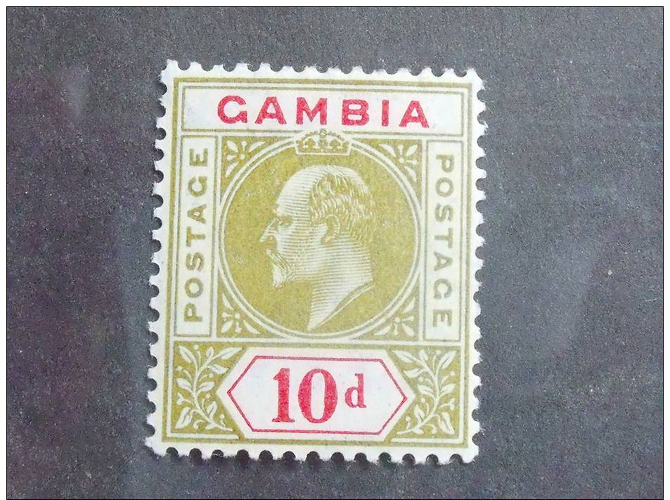 British Colony Gambia  Stamp #56 Mint OG XF - Gambia (...-1964)