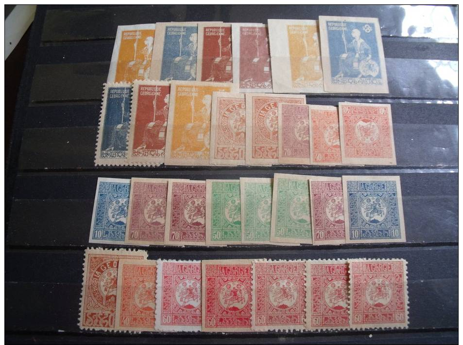 Lot Early Georgia Stamp Mint With Duplication. - Georgia