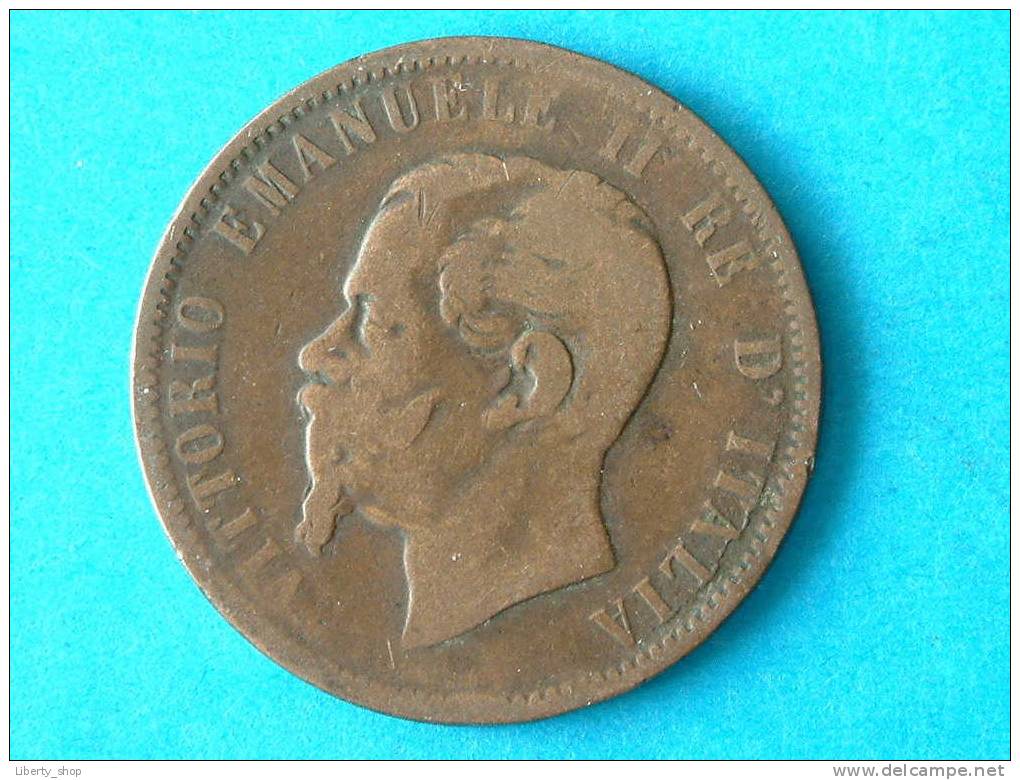 1866 M - 10 CENTESIMI / KM 11.1 ( For Grade, Please See Photo ) ! - 1861-1878 : Victor Emmanuel II