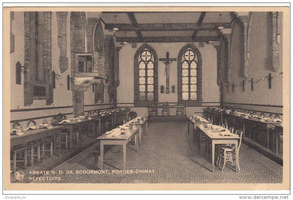 Abbaye N.D. De Scourmont, Forges Chimay, Réfectoire (pk11487) - Chimay