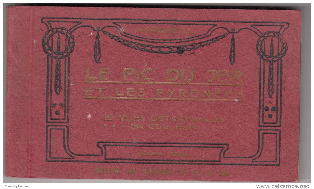 Carnet Complet Avec 18 CPA Le Pic Du Jer, En Couleur (pk11493) - Lourdes