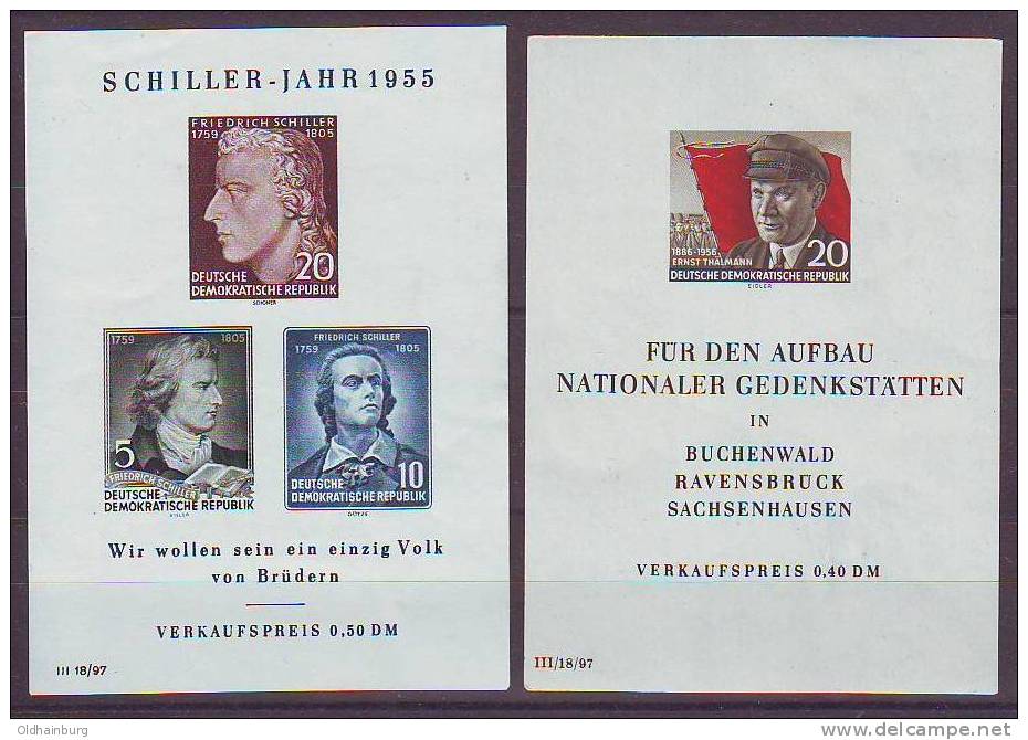 462b: DDR ** Einzelmarken Aus Bl. 12 Und 14 - Nuevos