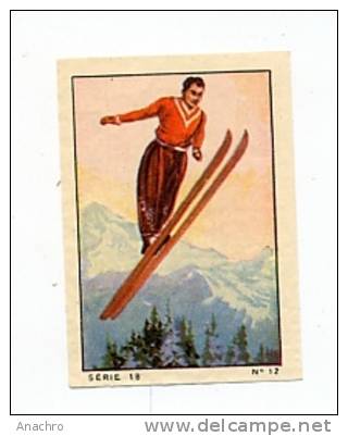 IMAGE ALBUM NESTLE / Série 18  Image N° 12  " SPORTS D´ HIVER " Tremplin SAUT à SKI - Sports D'hiver