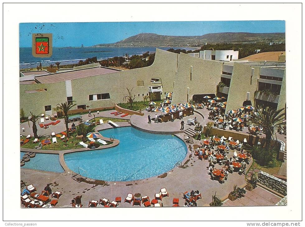 Cp, Maroc, Agadir, Hotel P.L.M. "Les Dunes D'Or", Voyagée 1989 - Agadir