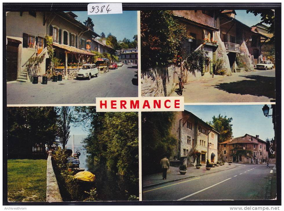 Genève - Hermance : Multivues Avec La Rue Du Nord, L'embouchure De L'Hermance, La Place ; Form. 10 / 15 (9384) - Hermance